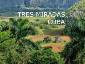 Cartel expo Tres miradas Cuba