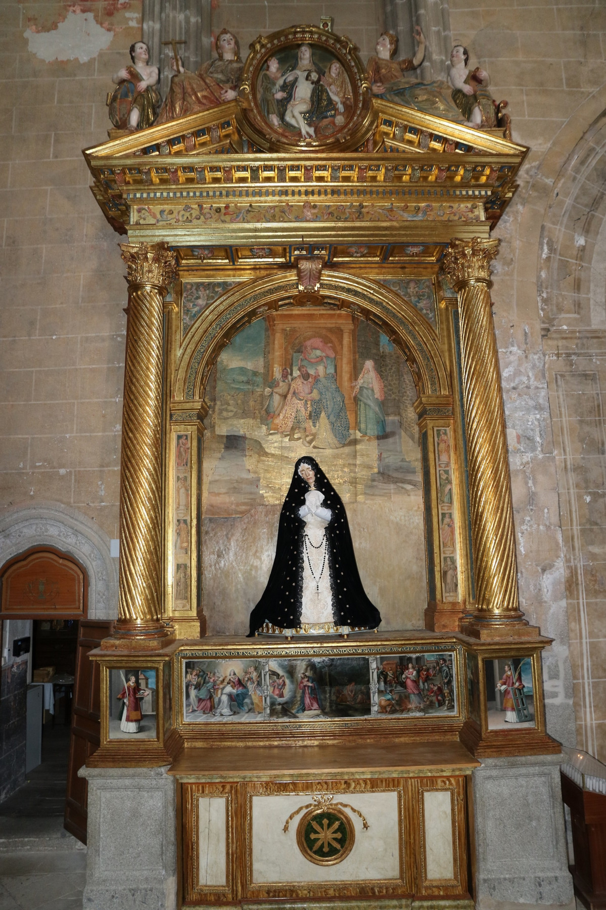 Retablo Virgen de la Soledad. Villacastu00edn
