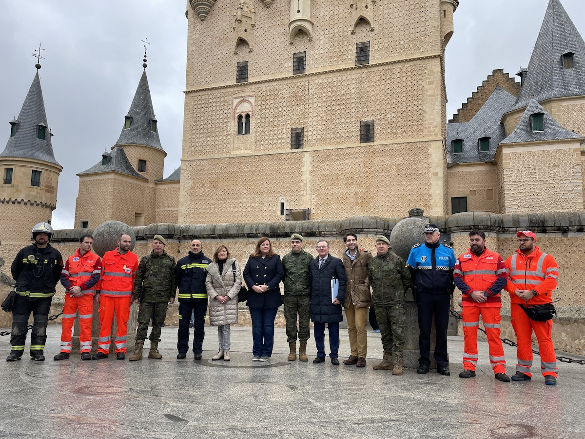 2023 03 06 Simulacro de emergencias en el Alcau0301zar de Segovia 1