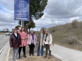 2023 03 08 Señales Segovia libre de agresiones machistas con Segovia Feminista