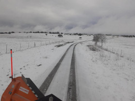 Nevadas en carreteras provinciales (1)